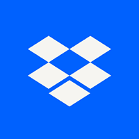 Dropbox logo - tech saas brand identity design