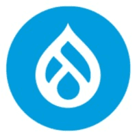 Drupal logo - tech saas brand identity design
